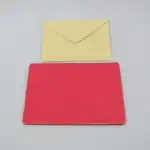 MDF and paper card with HAPPY BIRTHDAY wishes + envelope