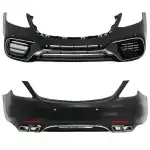 Pachet kit caroserie pentru Mercedes W222 S-Class (2013-2020) - pachet de design AMG S63 cu sfaturi