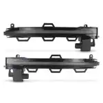 Indicatoare LED pentru oglinzi laterale pentru BMW 5 X3 F25 (2012+), X4 F26, X5 F15, X6 F16 (2015+) - fumurii cu indicator de rulare