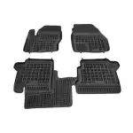Rubber insoles for Ford Grand Tourneo Connect II (2013+) - with an extra material on the driver side - basin type