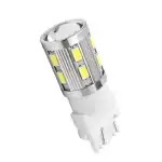 Bec LED T25 3156 CANBUS cu 16 diode SMD 5630 și lupă - o singură lumină - alb