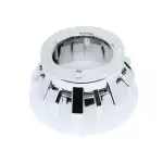 Capace pentru lupe 2,5" rotunde cromate D=12cm