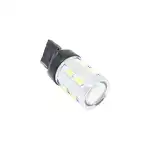 Bec diodă tip T20 CANBUS cu 16 diode SMD și lupă 5630 roșu deschis simplu