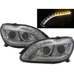 Faruri din cristal pentru Mercedes W220 S-Class (1998-2005) - Design bară de lumini