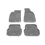Rubber insoles for Audi A4 (2000-2007) - basin type gray