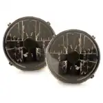 Faruri din cristal cu cruce GOLF II (83-93) - crom negru
