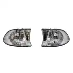 Indicatoare de cristal lângă farul BMW E38 (1998-2001) - negru