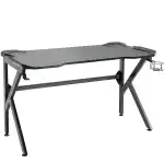 Birou gaming BERU, Lemn/Metal negru 120x65x75cm