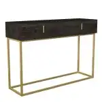 Masuta tip consola Mykonos maro / bronz 120x37x84cm