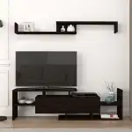 Set mobilier TV DREAM, antracit 153.6x25x42cm