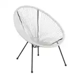 Scaun de gradina cu brate Saturn, Rattan 72x78x89cm