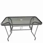 Masa din metal Serefina, gri 100x60x70cm