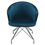 Scaun Johan cu brate, verde inchis 63.5x51x77cm