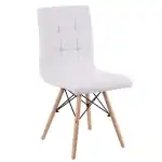 Scaun CUPPLESSUS PU alb 43x55x86cm