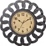 Ceas de perete negru din plastic 40.6cm