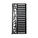 Bramka dla pieszych WPC, STR-18PP, 1000 x 2000 mm - Brązowa, hurt