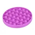 Играчка Push Pop Bubble Fidget, Pop It, кръгла, лилава BGTB