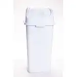 * Tipper waste bin slim 50 L White