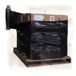 Stretch film 23 microns black, 1.2 kg per roll, 342 pieces per pallet