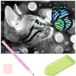 Cat and Butterfly Diamond Embroidery Wholesale Stock
