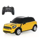 Remote control car Mini Cooper S Countryman yellow with scale 1 to 24, wholesale Supreva