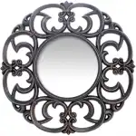 Oglinda de perete din plastic negru ?45.7x4.6cm