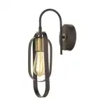 KOZ Wall lamp, black, metal