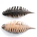 CUREA DE CAUCUC MOI CU CUREAȚĂ GROSĂ-SPARKLY07 105mm 14,4g Negru-Alb