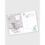 Pregnancy Diary Hello Baby Brunette (bun/blue)