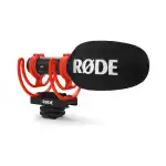 RØDE VideoMic GO II compact video microphone with 3.5mm TRS and USB output, microphone sponge