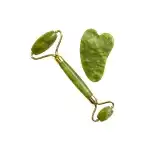 Zestaw rolek jadeitowych z kamieniem Gua Sha - zielony, hurt Supreva