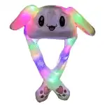 Children's hat Rabbit, Movable ears, Luminous, wholesale warehouses