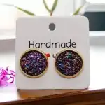 Обеци Druzy от неръждаема стомана