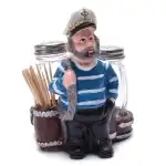 Salt Shaker Sailor, Ceramic/Glass, Multicolored, 14x14 cm., wholesale