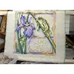 Universal embroidery frame 280 x 450 mm with round elements