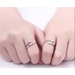 S925 Silver Plated Hug Ring Size Adjustable + Display Box Wholesale Supreva