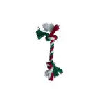 anipro Játékkötél fehér/zöld/piros 28 cm, 70-80 g, nagykereskedelmi áru