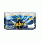 Zebra White 4 rétegű, 8 tekercs, Supreva nagykereskedés