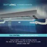 Дефлектор за климатик Smart Wing, пренасочва въздушния поток от климатика