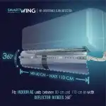 Дефлектор за климатик Smart Wing, пренасочва въздушния поток от климатика