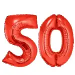 Фолиев червен балон номер 50 Супрева на едро