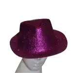 Pălărie bărbătească cu sclipici magenta, en-gros Supreva