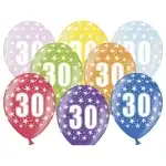 Balon, rok (30), metal, 5 szt./szt./mix kolory, hurtownia Supreva