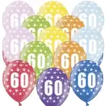 Balloons, large package, year (60), metal, 50 pcs/cs/mixed colors, wholesale Supreva