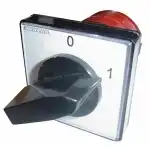 Distribution clamp on 1-pole rail with input cover 1x6-16mm2 + 1x10-35m2 and output 6x2.5-16mm2