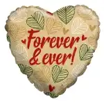 ECO foil balloon, 18/45cm, heart-shaped, Forever & Ever, wholesaler Supreva