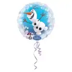 Фолиев балон, сфера, Frozen Olaf, 43 см, Супрева на едро