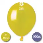 Balon (metalowy) żółty, 13cm, kula, 100 szt./szt., hurtownia Supreva