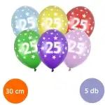 Lufi, évszámos (25), metál, 5 db/cs/vegyes színekben, nagyker Supreva