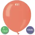 Balloon (metal) orange, 13cm, sphere, 100 pcs/cs (AM50), wholesale Supreva